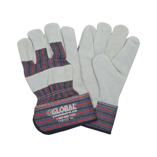 Global Industrial 708123XL - Guantes Azul, rojo, raya negra