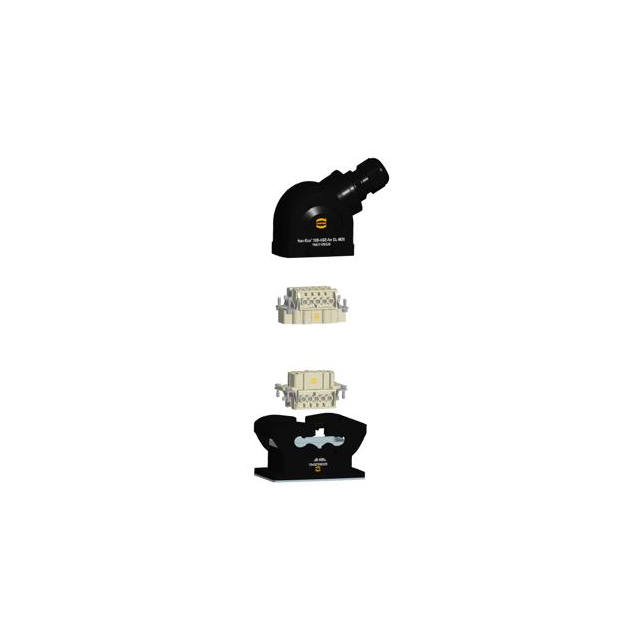 HARTING 73101000002 Han-Eco® Side-Hood, Bottom-Base 10+Ground
