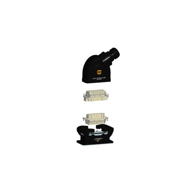 HARTING 73101000003 Han-Eco® Side-Hood, Bottom-Base 16+Ground