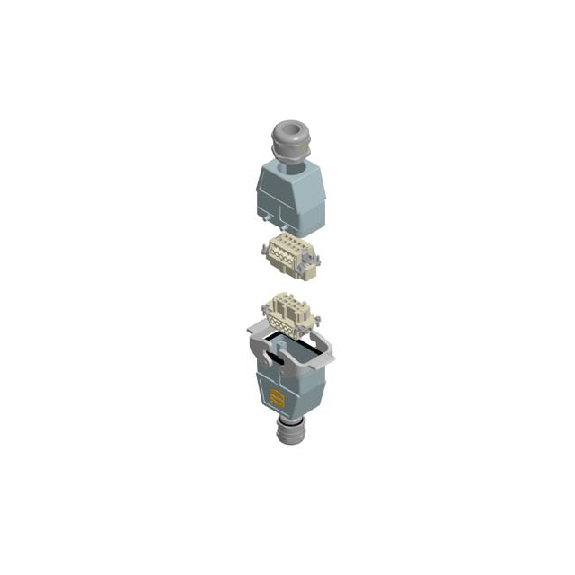HARTING 73101000029 Han-Kit® Top-Hood, Bottom-Hood 10+Ground