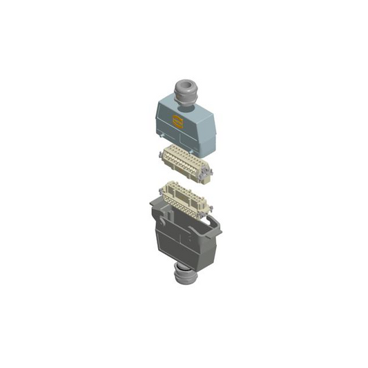 HARTING 73101000031 Han-Kit® Top-Hood, Bottom-Hood 24+Ground