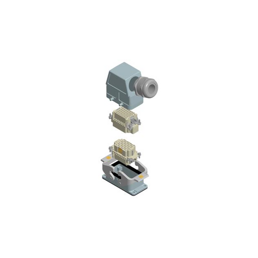 HARTING 73101000033 Han-Kit® Side-Hood, Bottom-Base 42+Ground