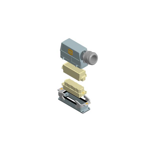 HARTING 73101000035 Han-Kit® Side-Hood, Bottom-Base 108+Ground