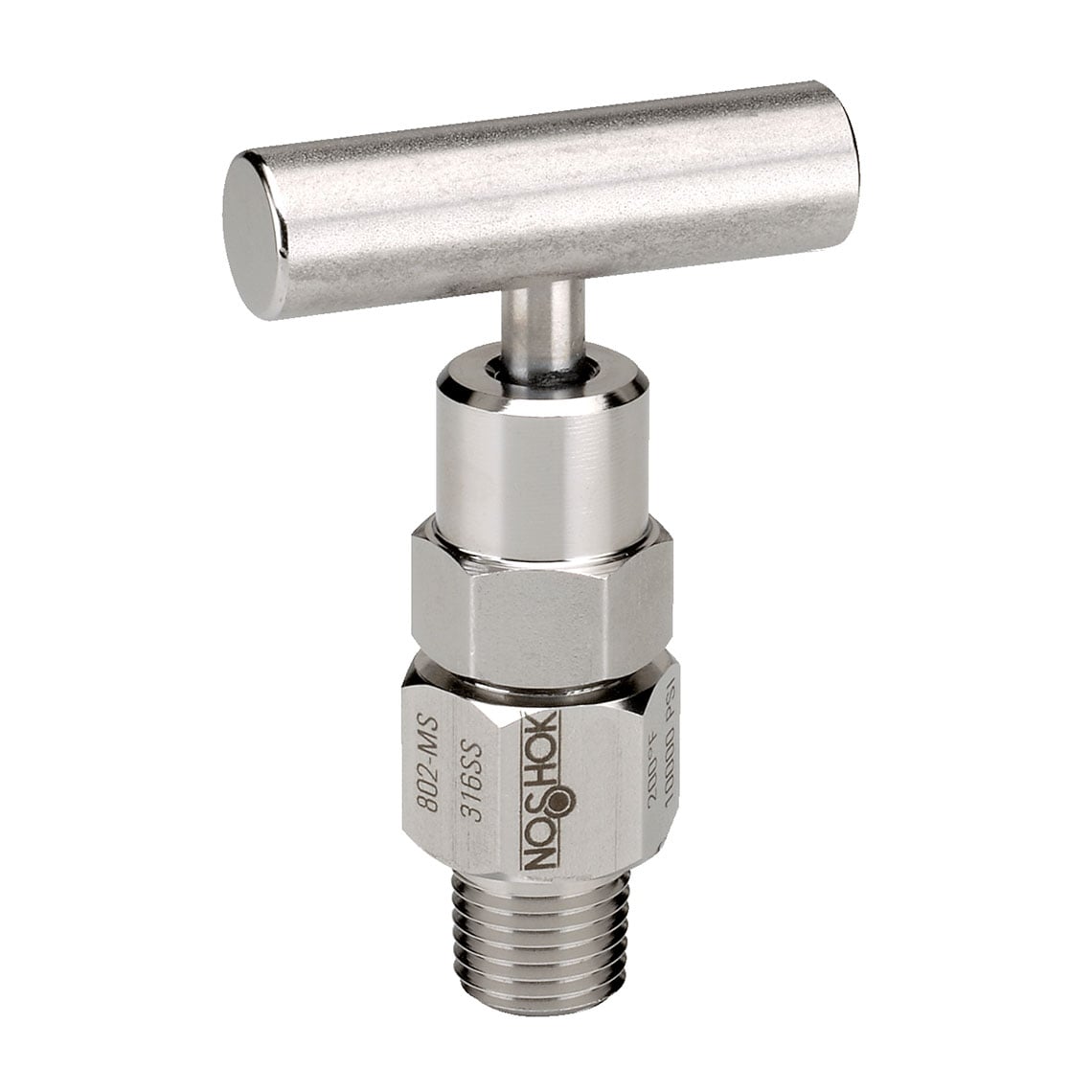 NOSHOK, Inc. 802-MS 800 Válvula de aguja - 10000PSI (689 bar) -