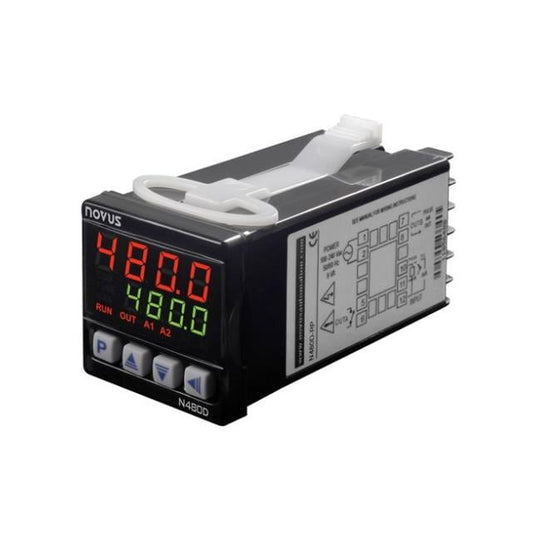 Novus Automation 80480D2080 N480D Temperature Controller (RTD, Type B, E, J, K, N, R, S, T) -270°C ~ 1800°C, -454°F ~ 3272°F