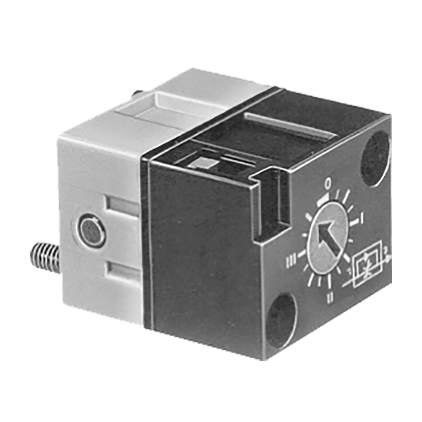 Crouzet 81525101 - Restrictor de flujo, ajustable Una dirección 15 ~ 116 PSI (1 ~ 8 bar) -