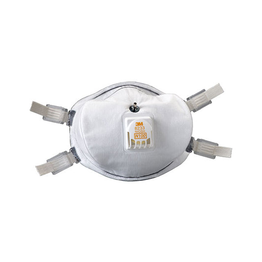 3M 8233Q Cool Flow™ Respirador de partículas desechable Blanco