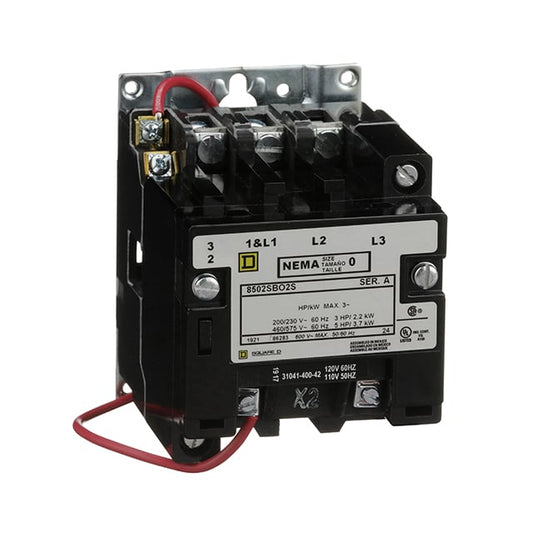 Schneider Electric 8502SBO2V02S Square D Montaje de chasis, Riel DIN 120VCA