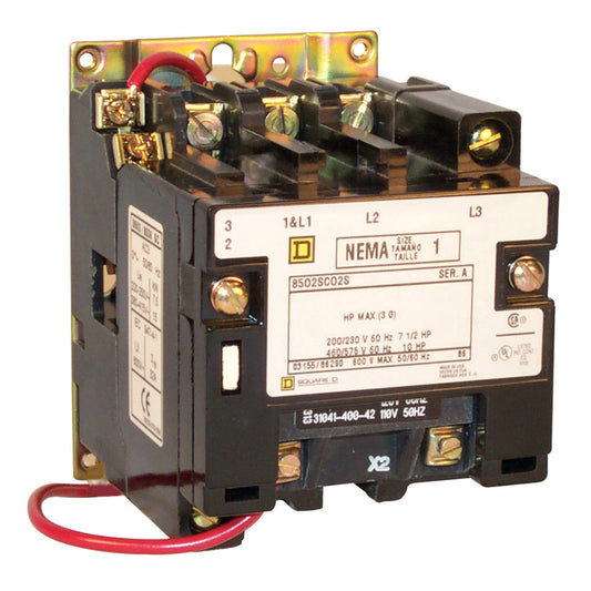 Schneider Electric 8502SCO2V03 Square D Montaje de chasis, Riel DIN 240VCA