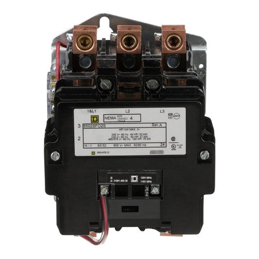 Schneider Electric 8502SFO2V02S Square D Montaje de chasis, Riel DIN 120VCA