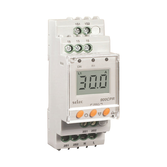 Selec Controls USA Inc. 900CPR-3-230V 900CPR Asimetría de corriente, sobrecorriente, subvoltaje 230VCA 0 ~ 99.9s 0°C ~ 50°C