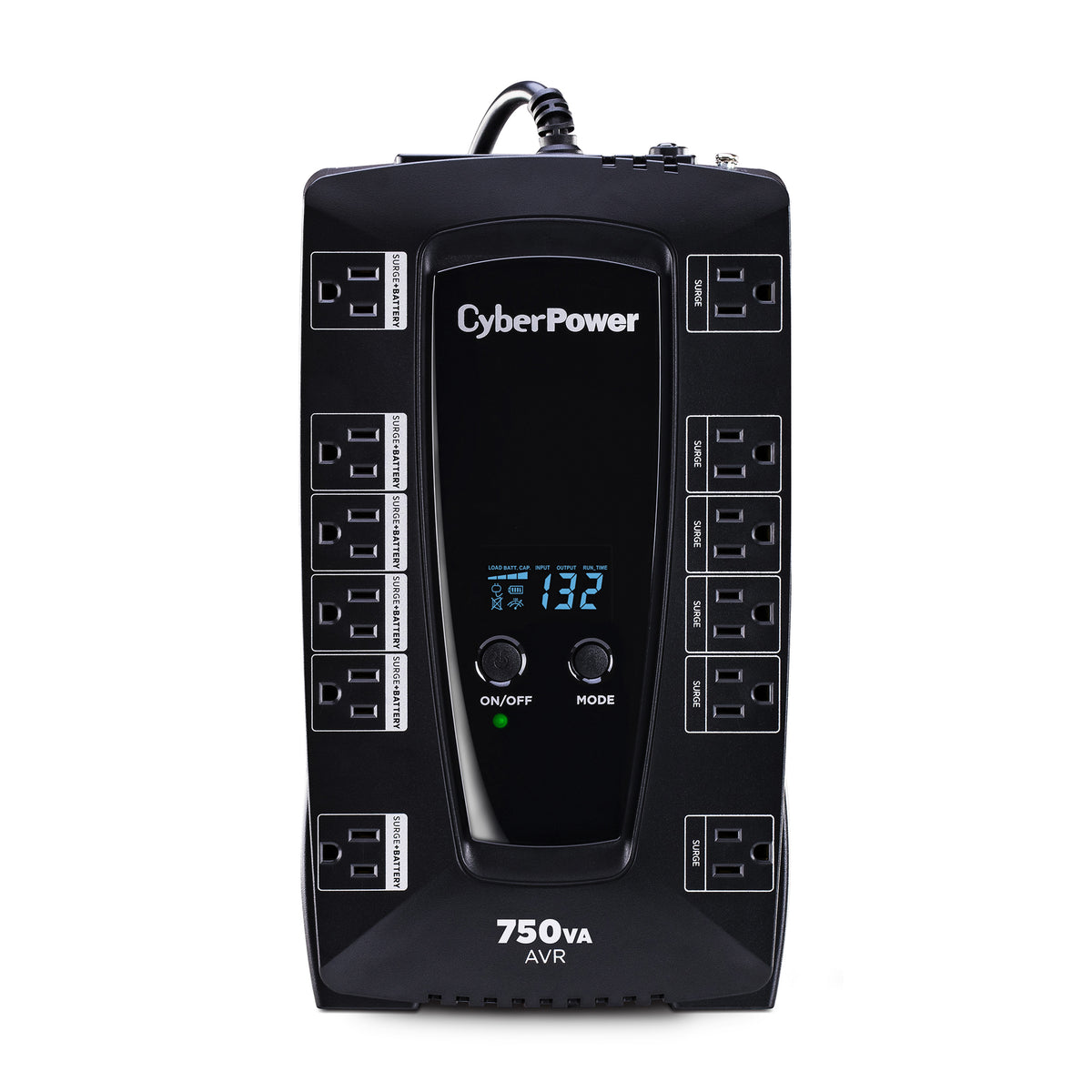 Cyber Power Systems (USA) Inc. AVRG750LCD - Line Interactive (Regulación de entrada) Escritorio, Home Theater Escritorio
