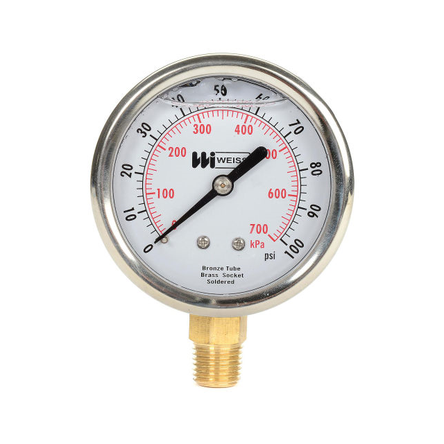 Weiss Instruments LF251-100-4L - - Pressure Gauge