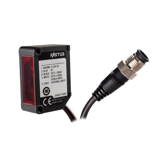 Optex FA BGS-HDL25TM122 BGS-DL Supresión de fondo 1.969" ~ 9.843" (50mm ~ 250mm) 1.5ms IP67