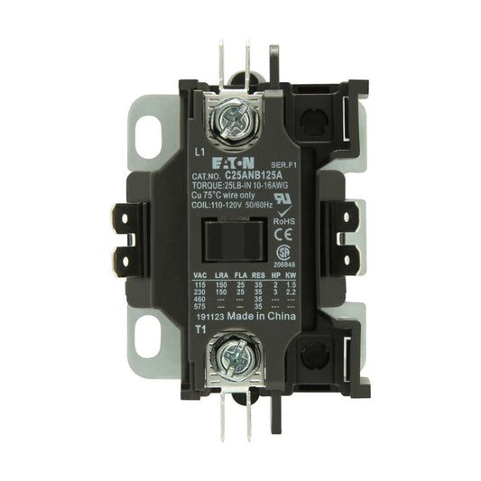 Eaton Electrical C25ANB125A - Montaje de chasis, Riel DIN 110 ~ 120VCA