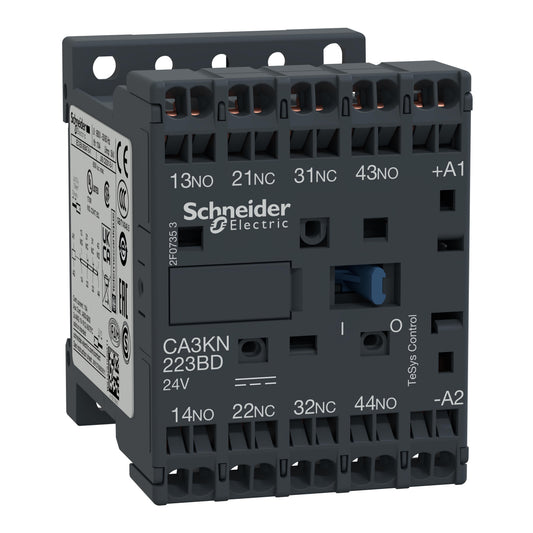 Schneider Electric CA3KN223BD TeSys Montaje de chasis, Riel DIN 24VCC