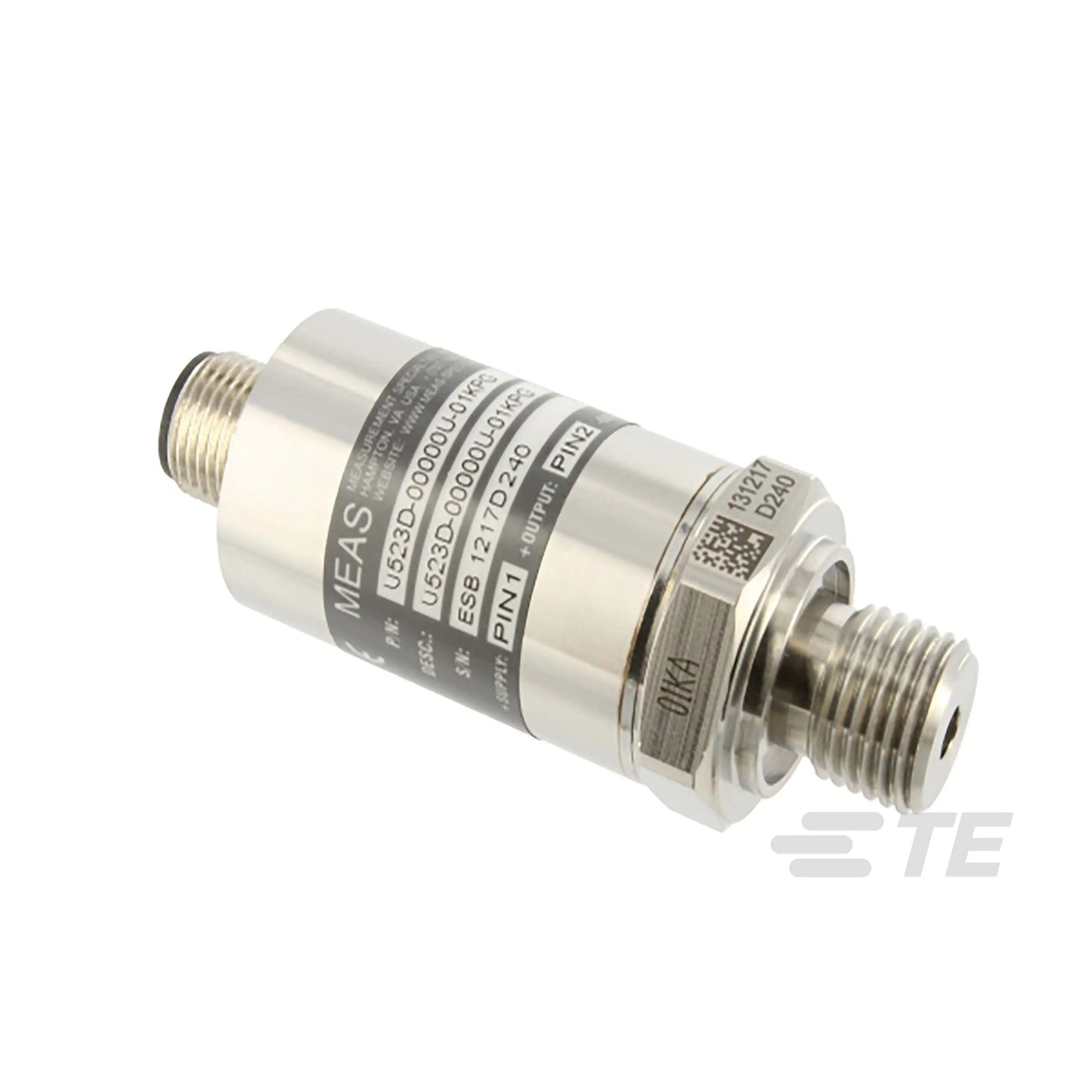 TE Connectivity Measurement Specialties U5244-000005-005PG U5200 Automatización industrial Manómetro ventilado Voltaje analógico Macho - 1/4" (6.35mm) NPT