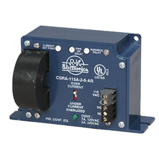 R-K Electronics, Inc. CSRA-115A-2-30-AR - Sobrecorriente, subvoltaje 115VCA 0.2 ~ 20s 0°C ~ 55°C
