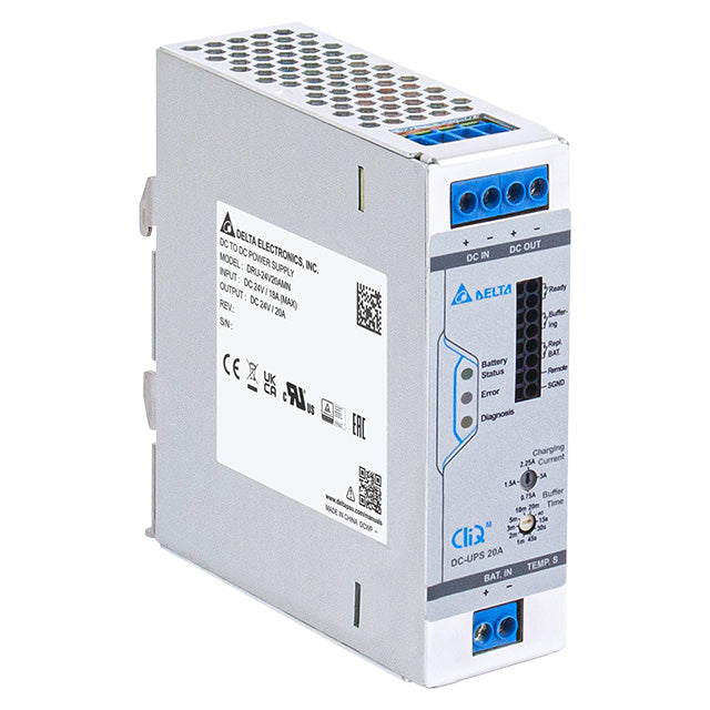 Delta Electronics DRU-24V20AMN CliQ M En espera (Sin regulación) Propósito general, control industrial Riel Din