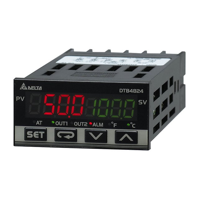 Delta Electronics/Industrial Automation DTB4824CR DT Process, Temperature Controller (RTD, Type B, E, J, K, L, N, R, S, T, TXK, U) -200°C ~ 1800°C, 0 ~ 20mA, 0 ~ 10VDC, 0 ~ 50mV