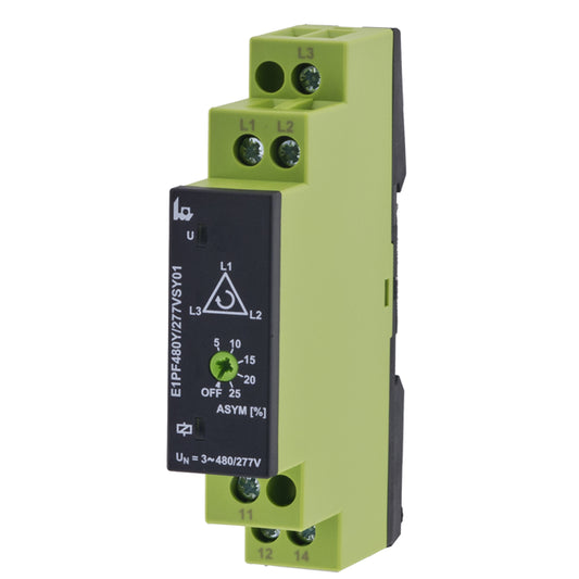 TELE Controls Inc E1PF480Y/277VSY01 ENYA Desequilibrio entre fases, pérdida de fase, secuencia de fase, rotación de fase 208/120 ~ 480/277VCA 0.1 s -25°C ~ 55°C