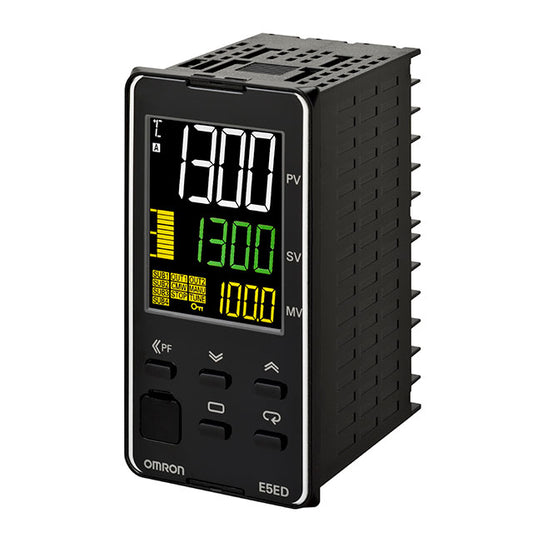 Omron Automation and Safety E5ED-QX4A6M-000 E5ED Process, Temperature Controller (RTD, Type B, E, J, K, L, N, PLII, R, S, T, U, W) -200°C ~ 2300°C, 0 ~ 20mA, 0 ~ 10VDC