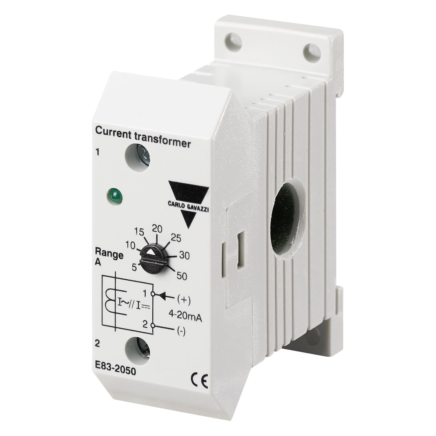 Carlo Gavazzi Inc. E83-2050 E83 Transductor de corriente 0 ~ 50A 4 ~ 20mA