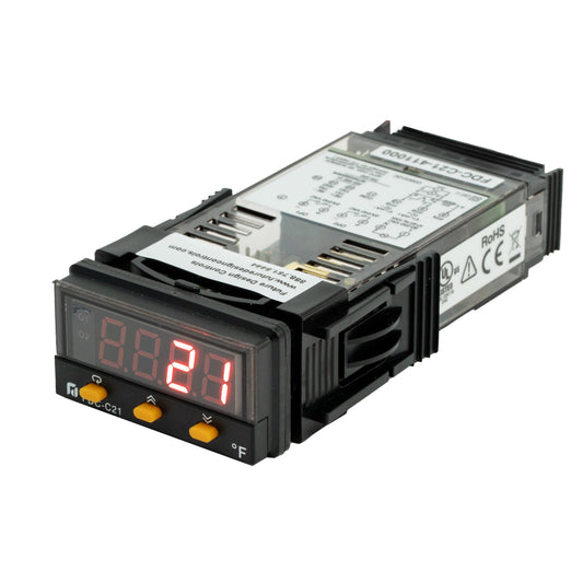 Future Design Controls FDC-C21-411000 100 Process, Temperature Controller (RTD, Voltage, Current, Type B, E, J, K, L, N, R, S, T) -270°C ~ 1800°C