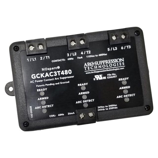 Arc Suppression Technologies GCKAC3T480 Nosparc® Supresor de arco de contacto Aplicaciones de potencia CA
