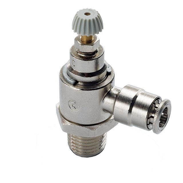 Camozzi Automation GMCU 06-06 GMCU Restrictor de flujo, ajustable - 14.5 ~ 145 PSI (1 ~ 10 bar) -