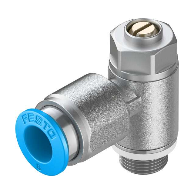 Festo Corporation GRLA-1/8-QS-8-D - Flow Restrictor, Adjustable One-Way