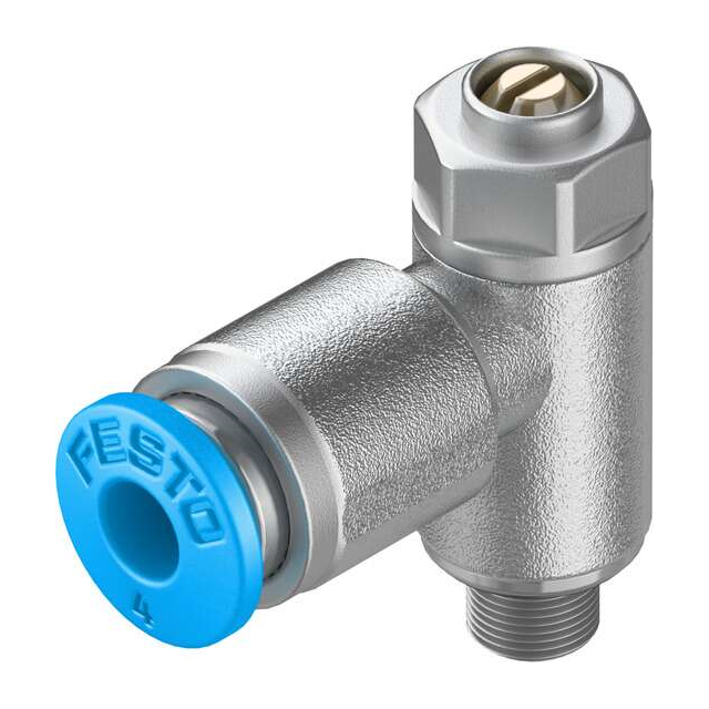 Festo Corporation GRLA-M5-QS-4-D - Restrictor de flujo, ajustable Roscado M5 - -