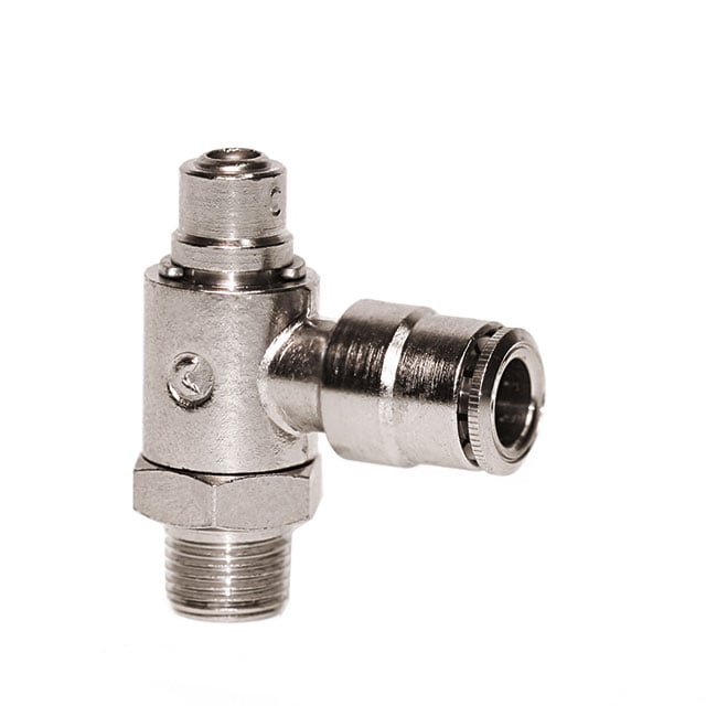 Camozzi Automation GSCU 06-04 GSCU Restrictor de flujo, ajustable - 14.5 ~ 145 PSI (1 ~ 10 bar) -