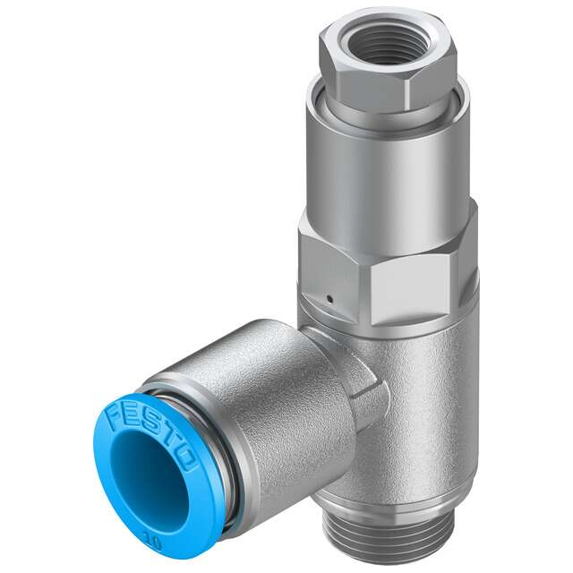 Festo Corporation HGL-1/4-QS-10 - Válvula antirretorno (válvula de retención) - 7 ~ 145 PSI (0.5 ~ 10 bar) -