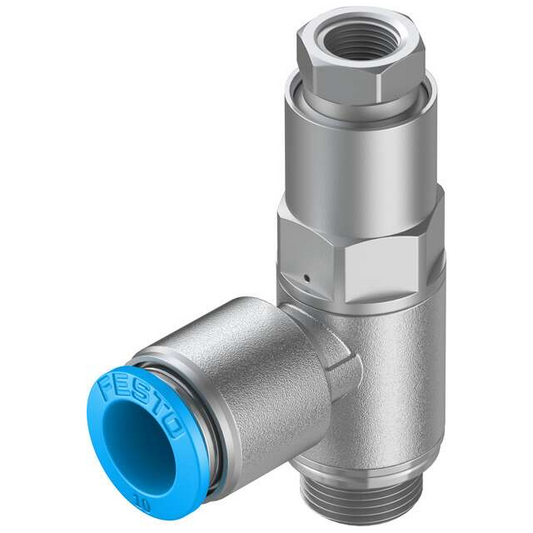 Festo Corporation HGL-1/4-QS-10 - Válvula antirretorno (válvula de retención) - 7 ~ 145 PSI (0.5 ~ 10 bar) -