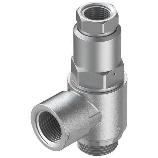 Festo Corporation HGL-3/8-B - Válvula antirretorno (válvula de retención) - 7 ~ 145 PSI (0.5 ~ 10 bar) -