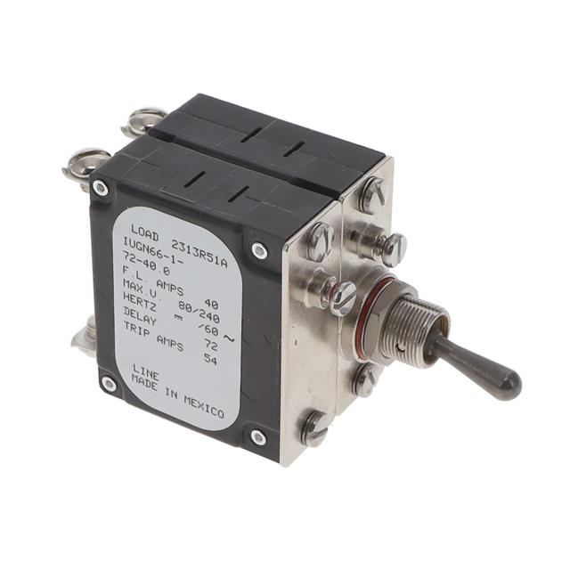 Sensata-Airpax IUGN66-1-72-40.0 IUG Montaje en panel Magnético, (retardo hidráulico) 40A