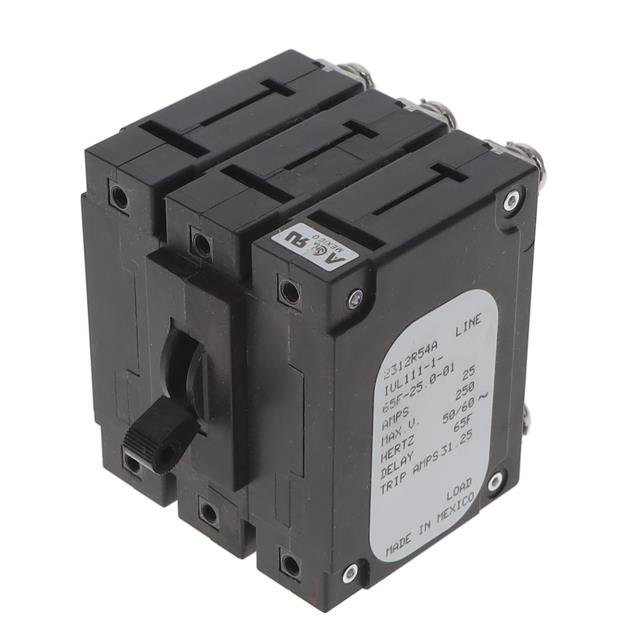 Sensata-Airpax IUL111-1-65F-25.0-01 IUL Montaje en panel Magnético, (retardo hidráulico) 6A
