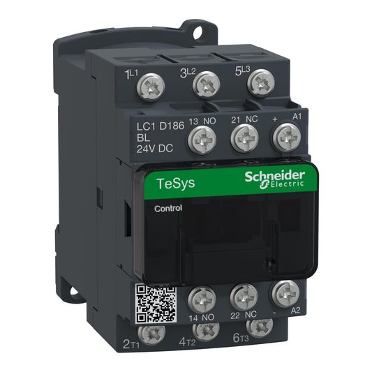 Schneider Electric LC1D186BL TeSys Montaje de chasis, Riel DIN 24VCC