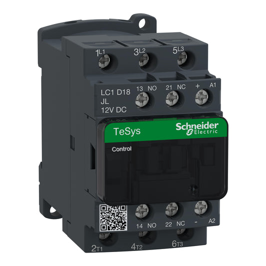 Schneider Electric LC1D18JL TeSys Montaje de chasis, Riel DIN 12VCC