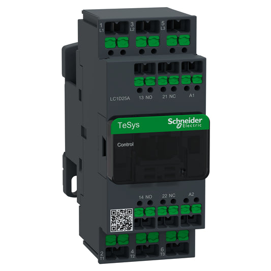 Schneider Electric LC1D25AF7 TeSys Deca Montaje de chasis, Riel DIN 110VCA