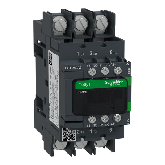 Schneider Electric LC1D50A6BBE TeSys Montaje de chasis, Riel DIN 24VCC