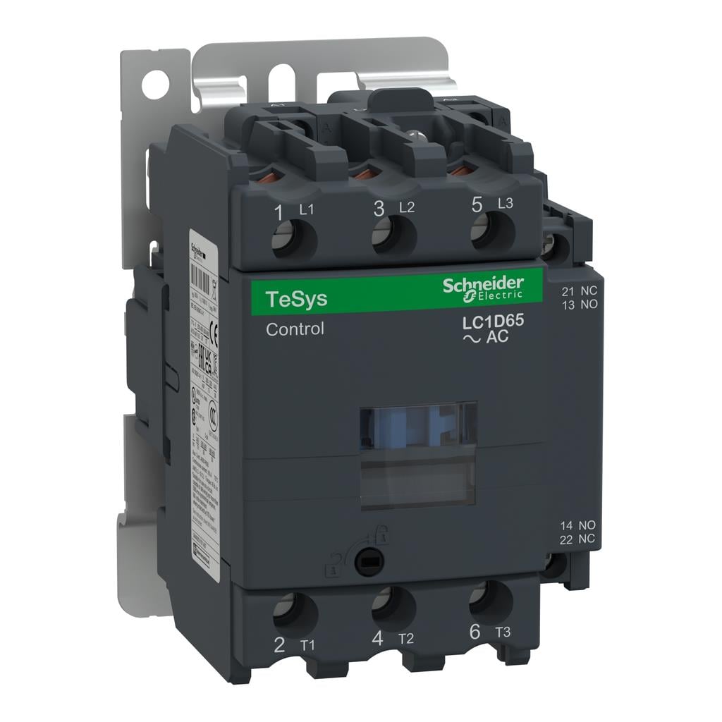 Schneider Electric LC1D65F7 TeSys Montaje de chasis, Riel DIN 110VCC