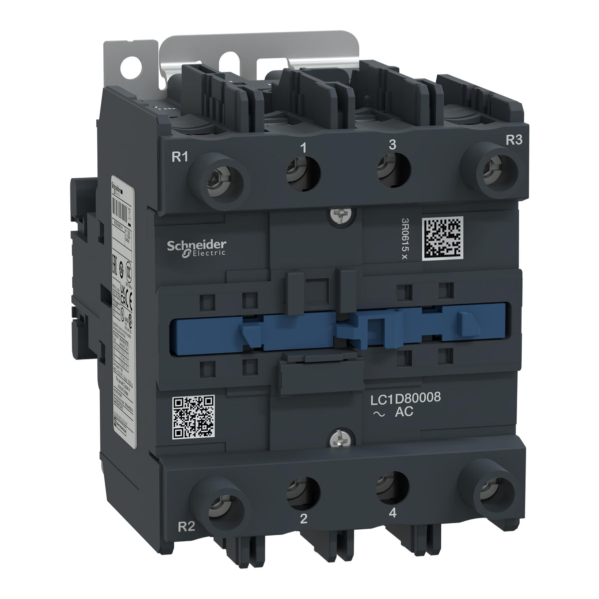 Schneider Electric LC1D80008F7 TeSys Montaje de chasis, Riel DIN 110VCA