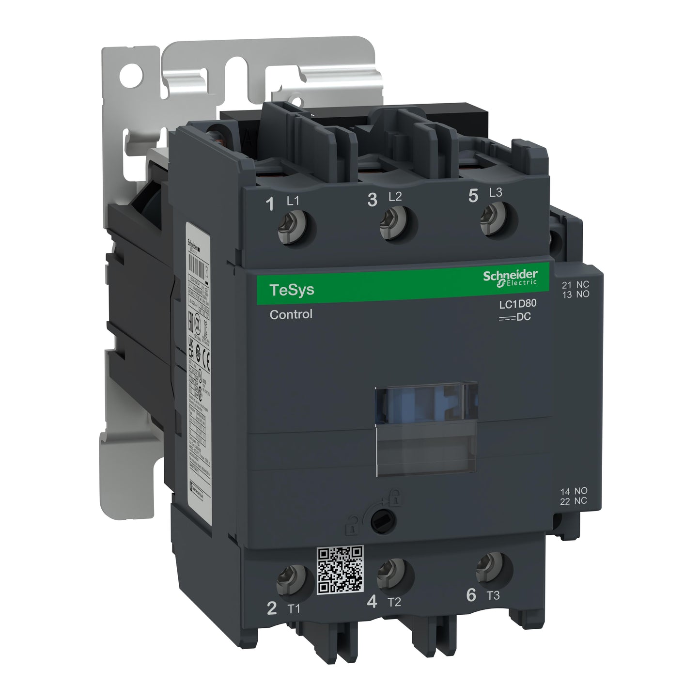 Schneider Electric LC1D80BD TeSys Montaje de chasis, Riel DIN 24VCC