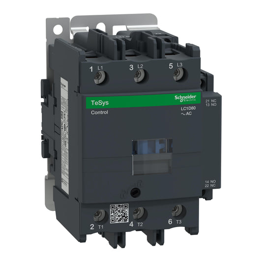 Schneider Electric LC1D80G7 TeSys Montaje de chasis, Riel DIN 120VCA