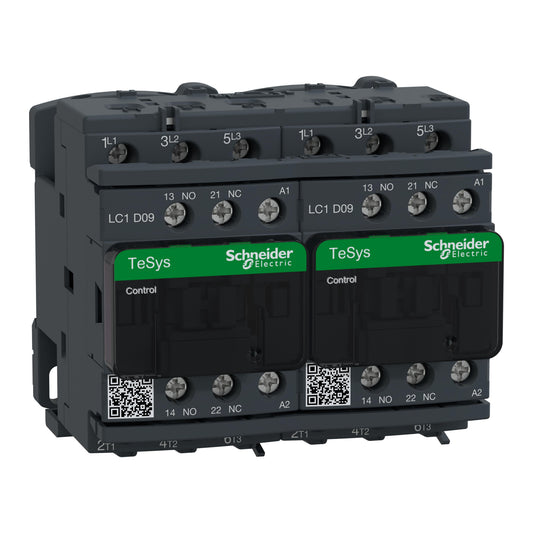 Schneider Electric LC2D09B7 TeSys Montaje de chasis, Riel DIN 24VCA