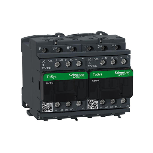 Schneider Electric LC2D09JL TeSys Montaje de chasis, Riel DIN 12VCC