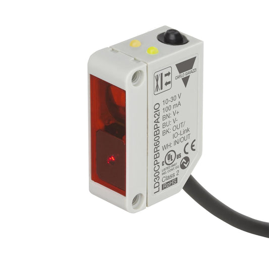 Carlo Gavazzi Inc. LD30CPBR60BPA2IO LD30C Supresión de fondo 2.362" (60mm) 2.5ms, 2.5ms IP67
