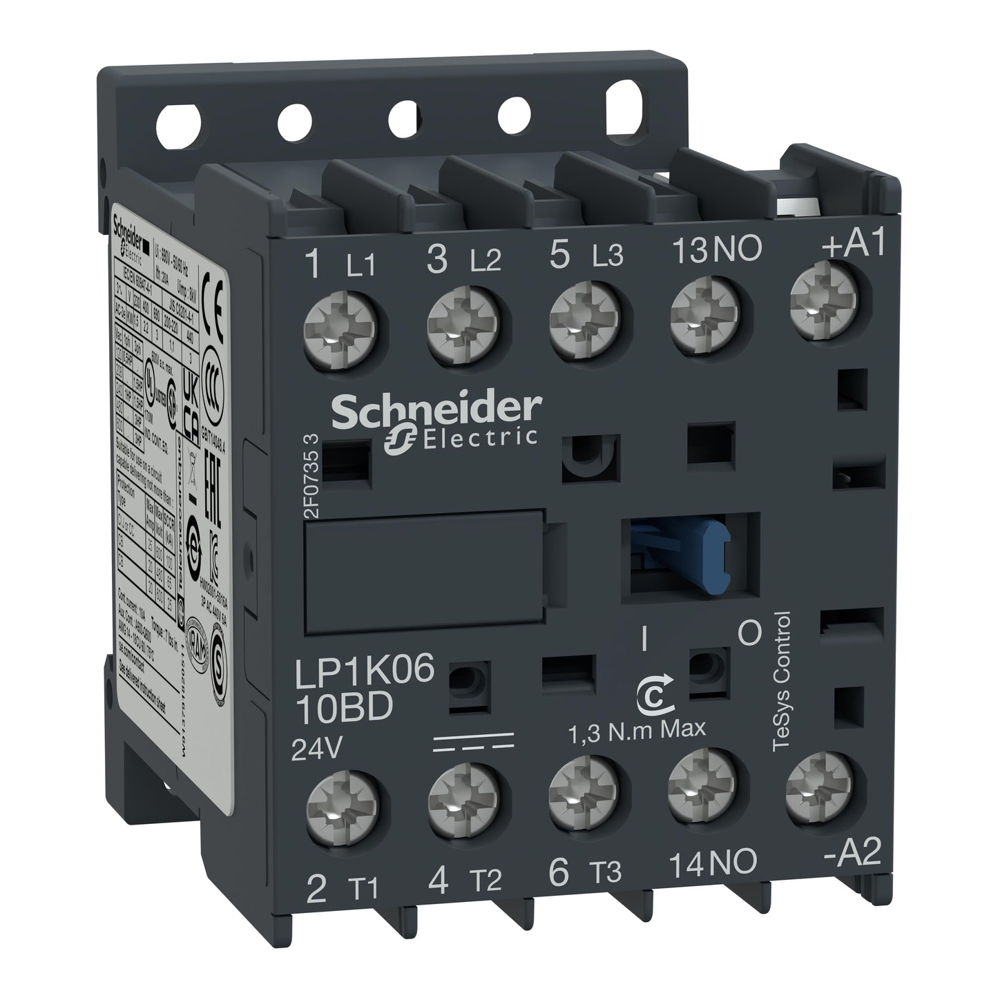 Schneider Electric LP1K0910BD TeSys Montaje de chasis, Riel DIN 24VCC